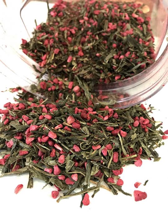 Raspberry Green Tea with Fruit