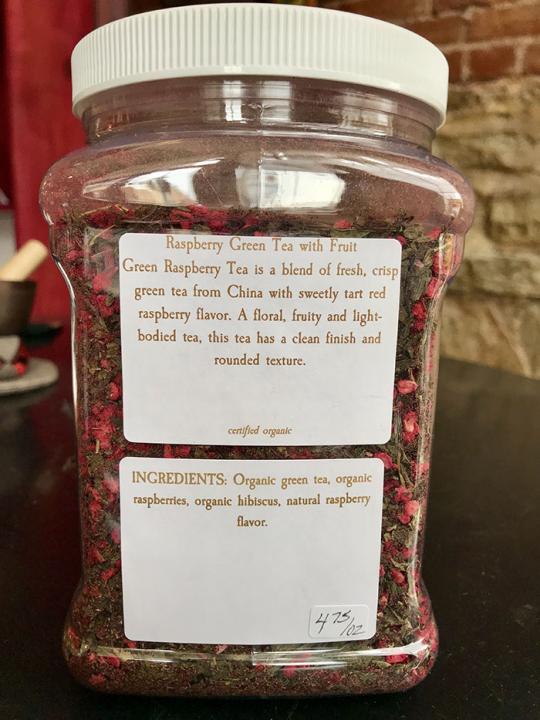 Raspberry Green Tea with Fruit