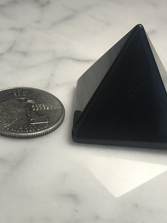 Black Obsidian Pyramid 25MM
